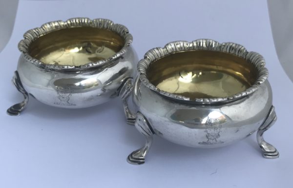 York Silver Cauldron Salts; James Barber & William Whitwell, ca. 1821-3 - Image 2