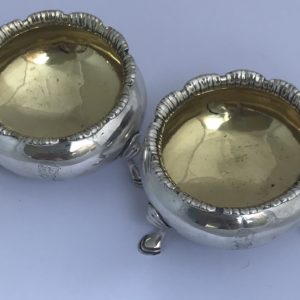 York Silver Cauldron Salts; James Barber & William Whitwell, ca. 1821-3