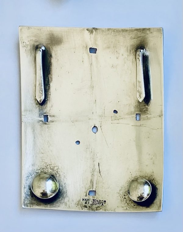 Antique Indian Colonial Silver Crossbelt Plate, The Calcutta Scottish Regiment, circa 1920 - Image 5